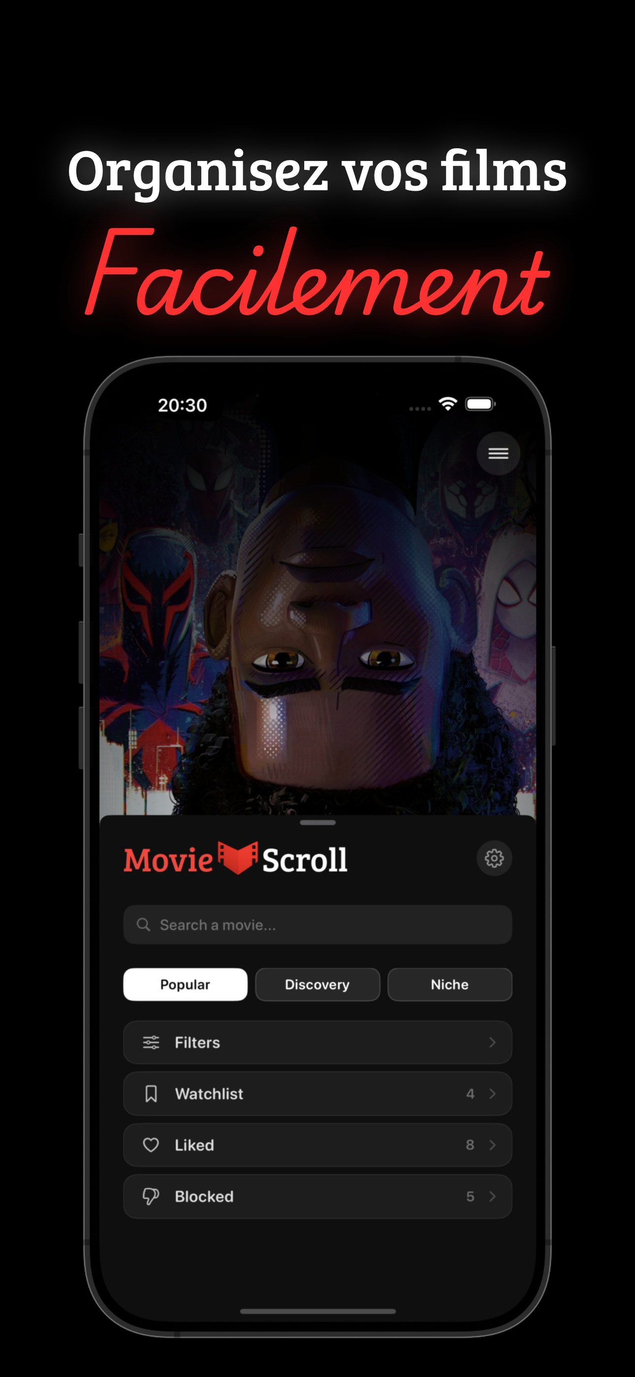 Organisation des films