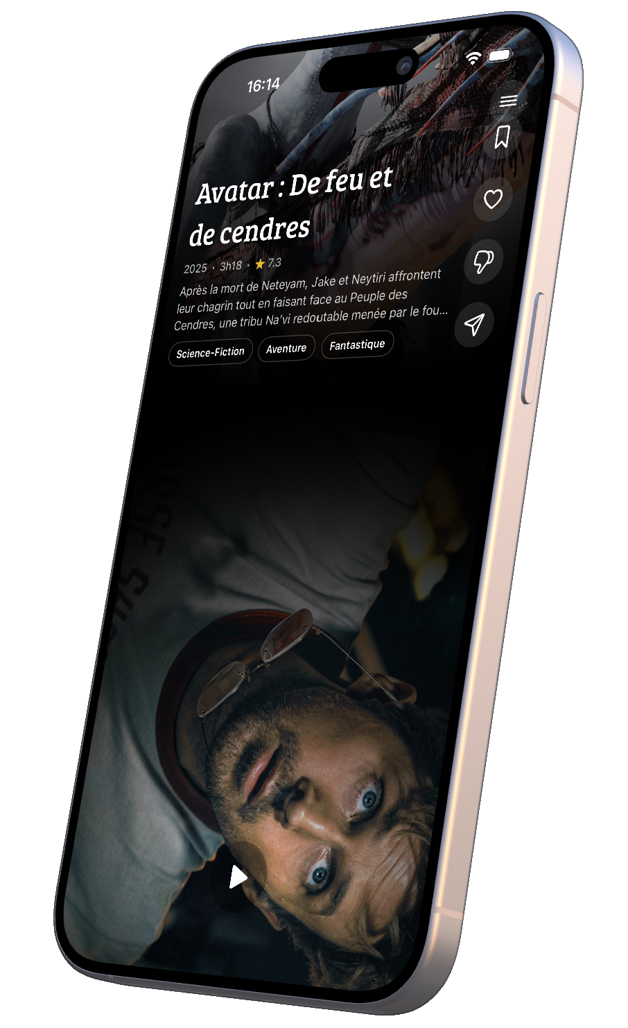 Aperçu de l'app